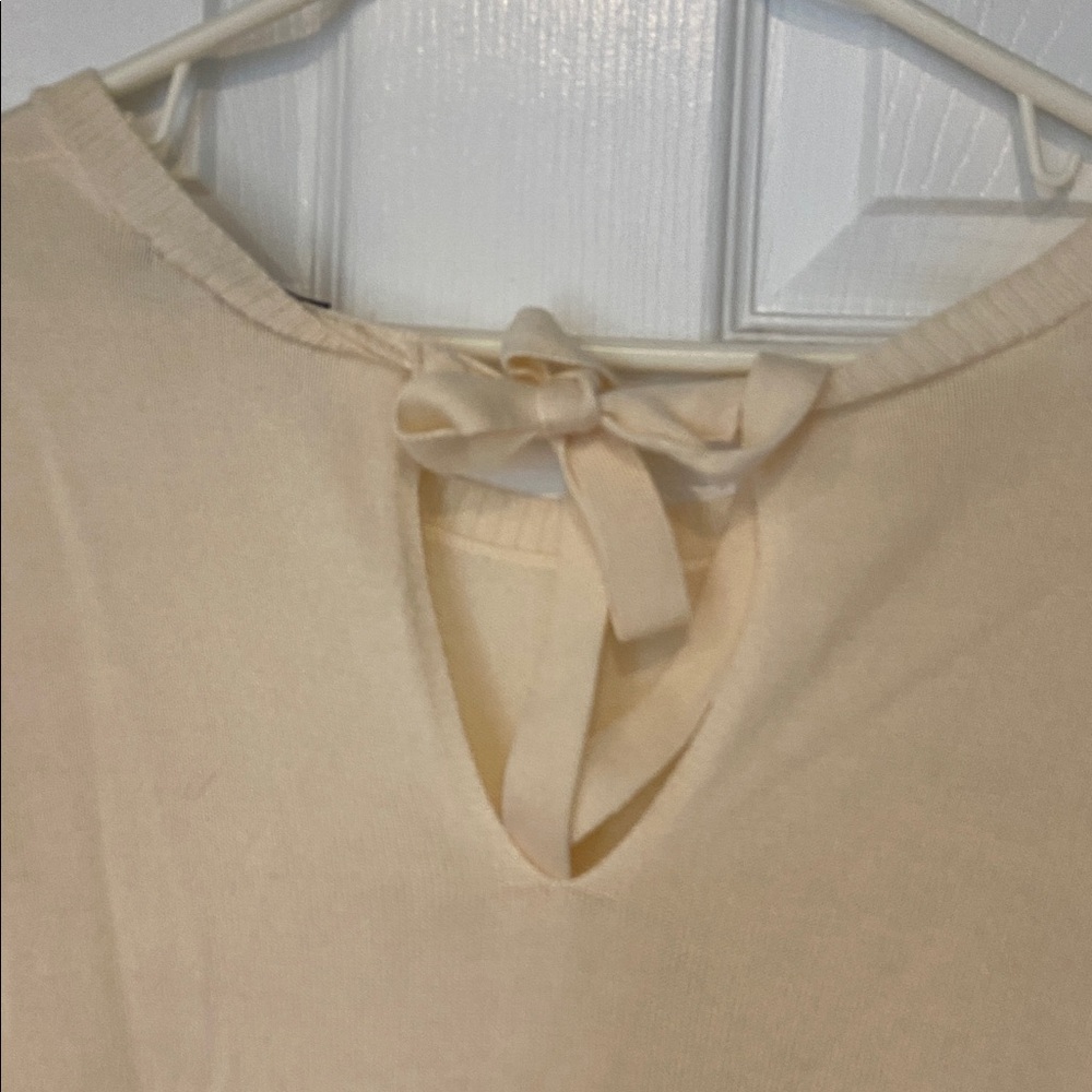 Ann Taylor Cream Knit Sweater - Picture 6 of 7